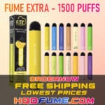 FUME EXTRA DISPOSABLE VAPE 1500 PUFFS ALL FLAVORS
