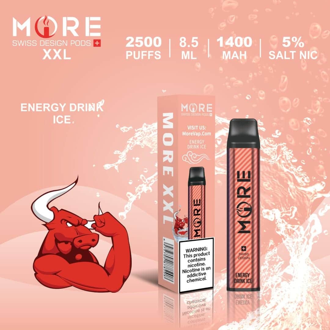 MORE DISPOSABLE VAPE ENERGY DRINK ICE