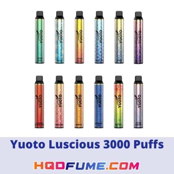 Yuoto Luscious Disposable Vape Kit 3000 Puffs 1350mAh