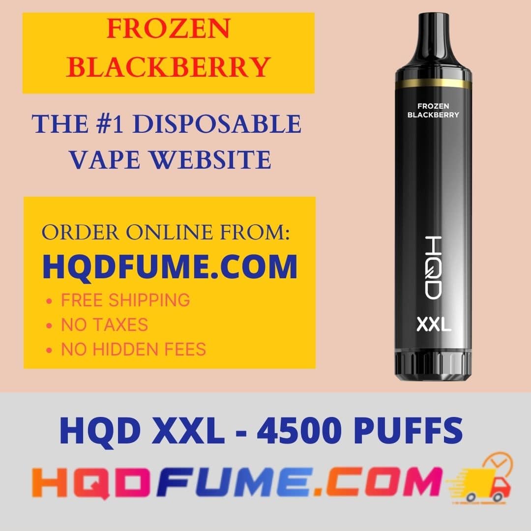 HQD XXL cuvie pro Frozen Blackberry 4500 Puffs disposable vape
