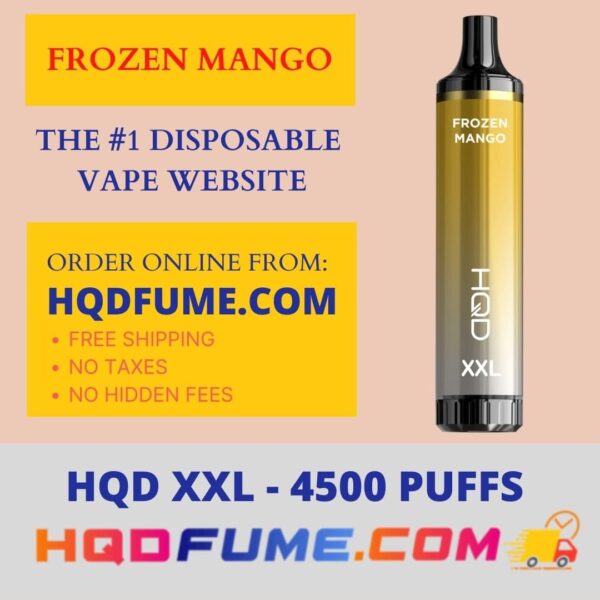 HQD XXL Frozen Mango 4500 Puffs disposable vape