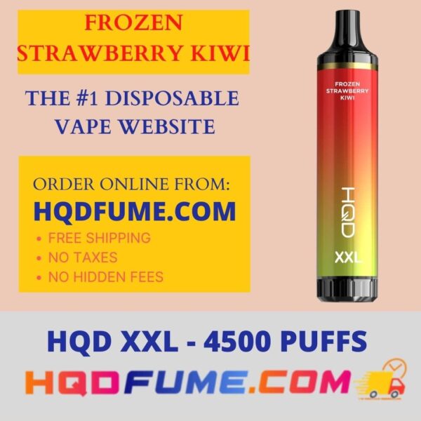 HQD XXL Frozen Strawberry Kiwi 4500 Puffs disposable vape