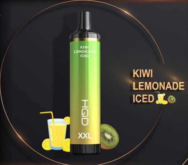 Kiwi Lemonade Iced HQD XXL disposable vape 4500 Puffs
