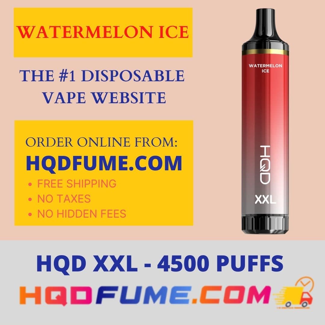 HQD XXL Cuvie Pro Watermelon Ice 4500 Puffs disposable vape