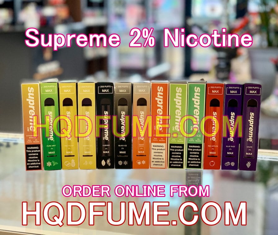 Supreme Max Disposable Vape 2% Nicotine 2000 Puffs