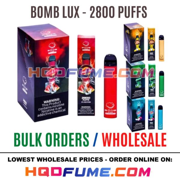 BOMB LUX - 2800 PUFFS WHOLESALE