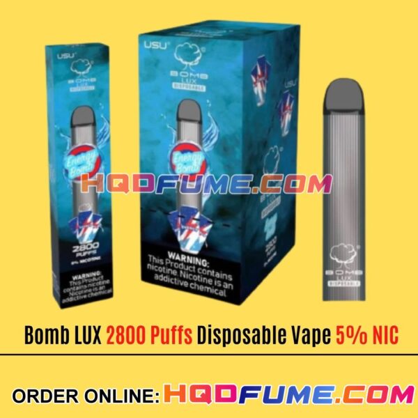 Bomb LUX 2800 Puffs Vape - Energy Bomb