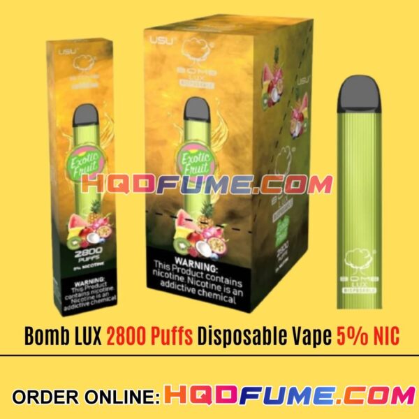 Bomb LUX 2800 Puffs Vape - Exotic Fruit
