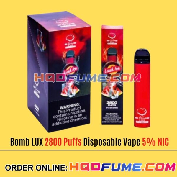 Bomb LUX 2800 Puffs Vape - Lush Ice