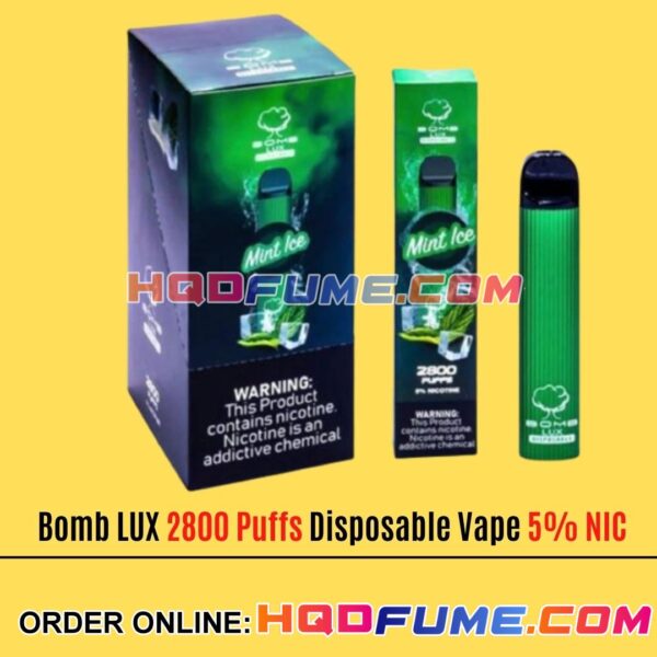 Bomb LUX 2800 Puffs Vape - Mint Ice