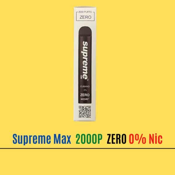 Cubano - Supreme Max Zero 0% Nicotine