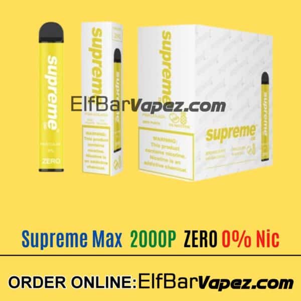Pina Colada - Supreme Max Zero 0% Nicotine