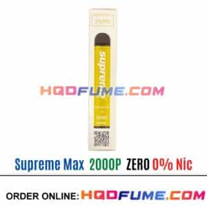 Supreme Max 0% Zero Nicotine - Banana Ice