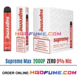 Supreme Max 0% Zero Nicotine - Strawberry Watermelon