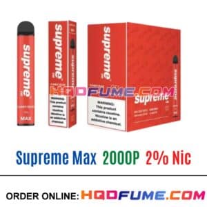 Supreme Max 2% Vape - Gummy bear