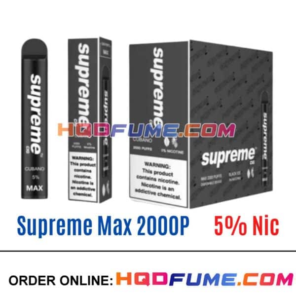 Supreme Max 5% Vape - Cubano
