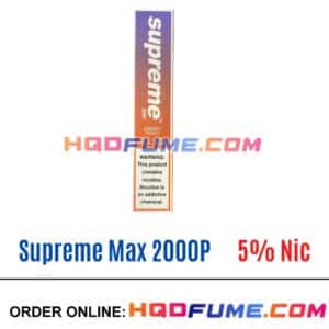 Supreme Max 5% Vape - Energy peach
