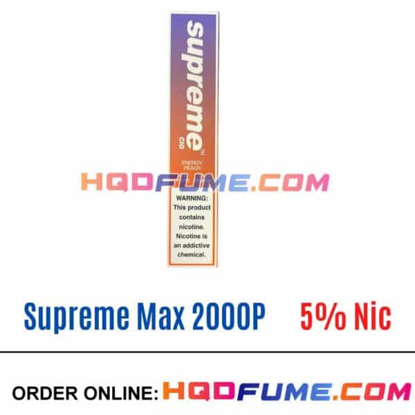 Supreme Max 5% Vape - Energy peach