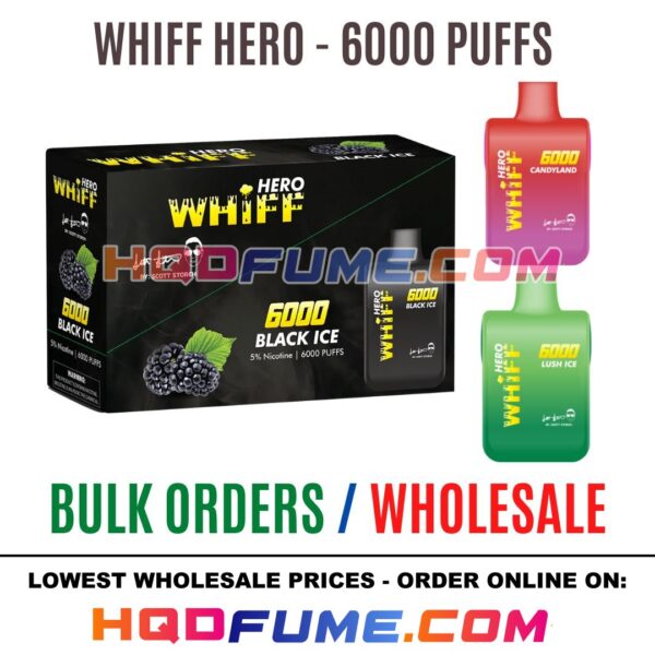 WHIFF HERO - 6000 PUFFS WHOLESALE